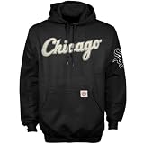 Chicago White Sox Black Stitched Logo Hoody Jacket