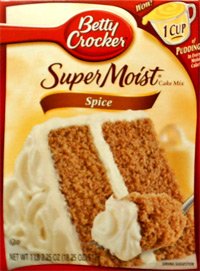 Betty Crocker Super Moist Spice Cake Mix, by General Mills