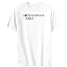 T-Shirt Mens White " I love philosophical girls " Adjetives Large