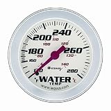 Equus 8242 Water Temperature Gauge - Black