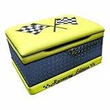 Magical Harmony Kids 16004 Race Cars Toy Box - Yellow