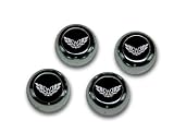 TVG Motoring Essentials LPC-118 Snap Caps ABS Chrome Am-Black