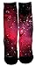 Kalily Custom Cushioned Galaxy Crew Socks with Design - Multi Colors