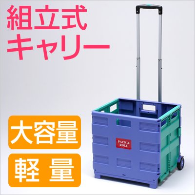 折りたたみでアウトドアにも便利【組立式キャリー】