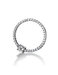 1.00 ctw Diamond Circle Pendant With Chain 14k Gold,pd1107