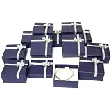 12 Bowtie Bangle Bracelet & Pocket Watch Display Boxes