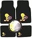 Happy Tweety Bird with Hearts Auto Accessories Interior Kit - Front & Rear Floor Mats, Steering Wheel Cover, and Decal Set