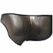 FEESHOW Men's Mesh Sheer Briefs See Through Underwear Black One size