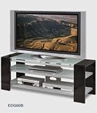 Techcraft EDG50B 50 Piano Black Finish TV Stand