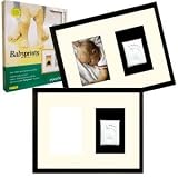 Pearhead Babyprints Keepsake Wall Frame, Black