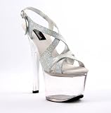 SeXy Black 7 High Spike Heel Patent Shoes - Pleaser