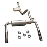 Flowmaster 17357 Cat-Back System - 95-97 Chev. Camaro / Pontiac Firebird 3.8L V6 (W/Slip Fit Cat) Incl. Resonator 2.50 in. Outlets 5.00 in. x 10.00 in. 80 Series Crossflow Muffler 3.00 in. Logo Emboss