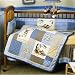 Monkey Business Appliqued Sherpa Blanket