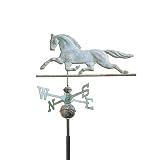 Outdoor Living : Antiqued Copper Horse Weathervane