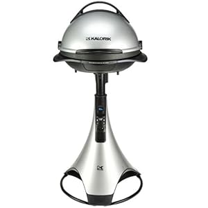 Kalorik Barbecue Grill with Radio and iPod Connection, Silver/Black