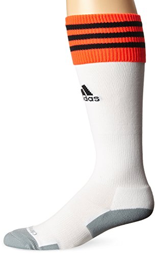 adidas Copa Zone Cushion II Soccer Socks, White/Solar Red/Black, Medium