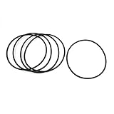 uxcell オイルシールOリング 110mm x 2.65mm ガスケットワッシャー ブラックラバー ゴム製 5個入