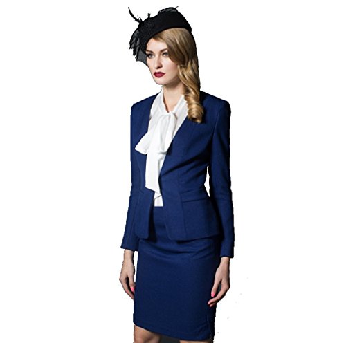 [ニューヤ] Newya レディース スーツ フォーマル ワイシャツ タイトスカート 通勤 ビジネス クールビズ サマースーツ 入学式 卒業式 事務服 面接 冠婚葬祭 ツーピース 同窓会 キャリア 女性 就活 ママ ウオッシャブル