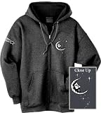 Grateful Dead Jerry Crescent Moon Zip Up Hoodie Sweatshirt