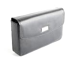 DURAGADGET Deluxe Hard leather carry case for Garmin nuvi 1490 1490t