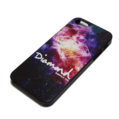 JIAXIUFEN Luxury Diamond Galaxy Black Sides Slim Hard Plastic Case For Apple iPhone 5 5G 5S Skin Cover Protector Accessory