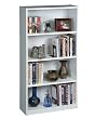 4-Shelf Bookcase In White Finish By Ameriwood Furniture