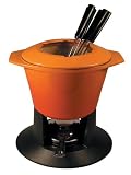 Le Creuset Cast Iron Gourmand Fondue Set, Volcanic from LE CREUSET UK LTD