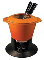 Le Creuset Cast Iron Gourmand Fondue Set, Volcanic