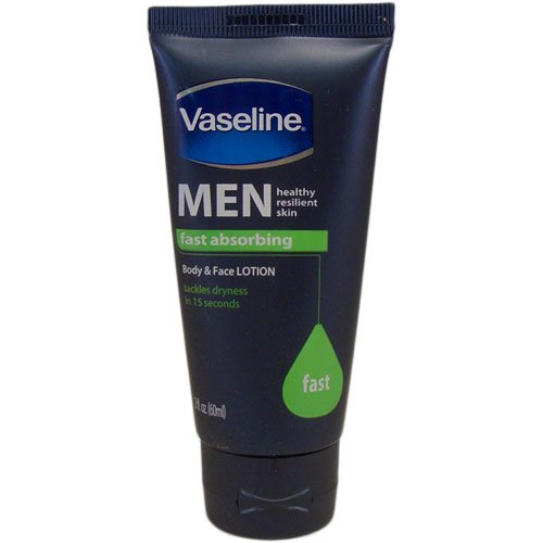 vaseline men fast absorbing body & face lotion