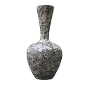 Ceramic Eggshell Vase With Long Neck - Brown