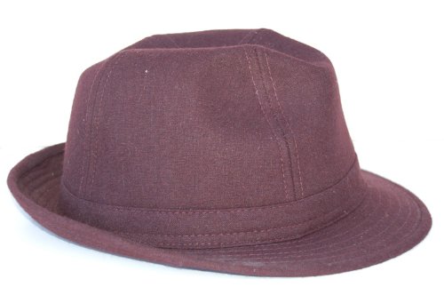 New Plain Fedora Fashion Hat- Black