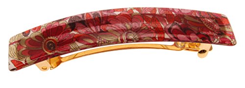 France Luxe Classic Rectangle Barrette - Splash Garden