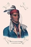 IMAGE OF Canvas Print, Shin-Ga-Ba-W'ossin (A Chippeway Chief) - 24 x 36
