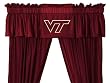 NCAA Virginia Tech Hokies 5pc Jersey Curtains and Valance Set