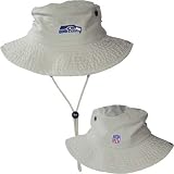Reebok Seattle Seahawks Khaki Safari Fitted Hat - B0009QJ6DM
