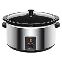 Maxi-Matic MST-800V Elite Gourmet Large 8-1/2-Quart Slow Cooker, Stainless