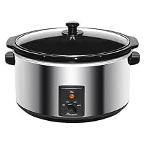Maxi-Matic MST-800V Elite Gourmet Large 8-1/2-Quart Slow Cooker, Stainless