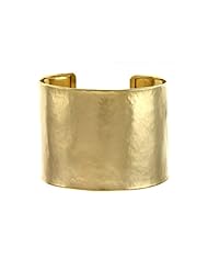 CleverEves 14Kt Yellow Gold Hammered Cuff 47mm