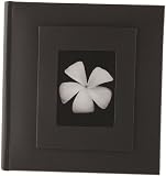 Coral Coast Buckram  Slip in 200 Photo Album Black 4x6