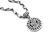 Sterling Silver Mayan Calendar Coin Pendant