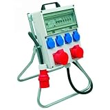 Nordwest 873979 , KAYSER GmbH  Standstromverteiler IP44 Ausg.2xCEE 16A L.2m Eingang 1xCEE16A 4Schuko m.FI