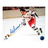 Rod Gilbert Autographed New York Rangers White Jersey Horizontal 8x10 Photograph - NHL Photos