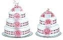 ~ Bloomers *Pink Mums w/ Pink Dots* Baby Diaper Cake