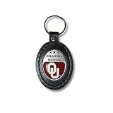 University of Oklahoma Sooners - Keychain - Pewter & Leather