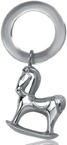 Sterling Silver Rocking Horse Teething Ring