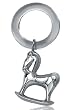Sterling Silver Rocking Horse Teething Ring