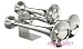 Chrome Plated Triple Trumpet Super Loud Train Air Horn