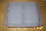 Vintage Tupperware Beige w/ Clear Top Deviled Egg Taker Container (4 Piece)