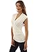 PattyBoutik Women's Ruched V Neck Sleeveless Blouse