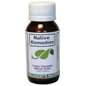 Native Remedies Triple Complex Nerve Tonic Tablets, 360-Count Bottle by